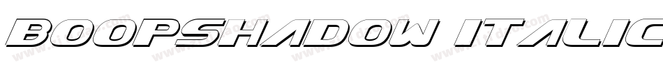 BoopShadow Italic字体转换